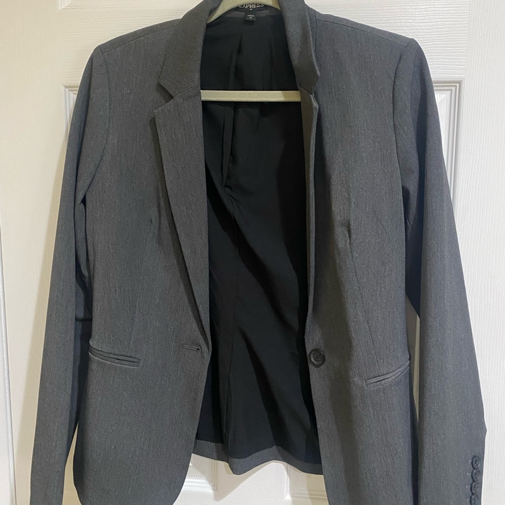 Grey suit jacket